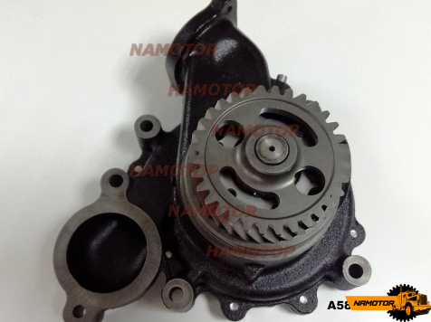 Помпа водяная HINO F20C, F21C A5883, A5884, 16100-3060, 16100-3061, 16100-3062, 16100-3064, 16100-3065, 16100-3066, 16100-3301, 16100-3302, 16100-3303 (32 зуба, без шпилек)  ASAHI Япония
